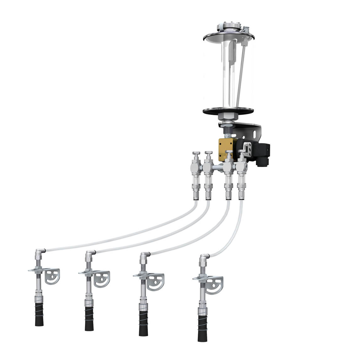 Produktbild von 2 Tropföler G3/8 – 600 Ml Nadelventil-Ölbecher Mit Sichtglas Für Industrie & Maschinen