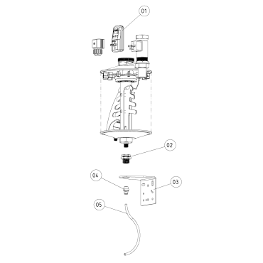 Oil reservoir with agitator accessories