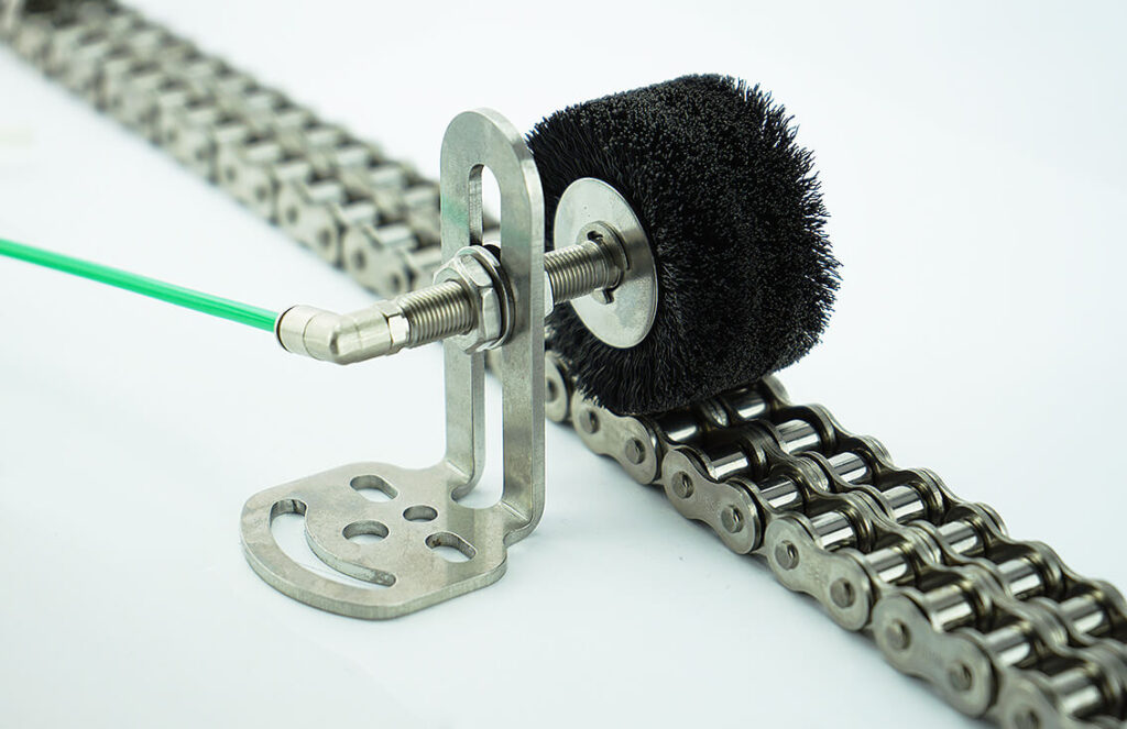 Rollenschmierpinsel zu Kettenschmierung