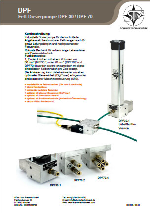 Fett Kartuschenpumpe DPF